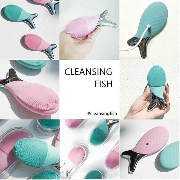 Máy rửa mặt WellDerma Cleansing Fish của Hàn Quốc