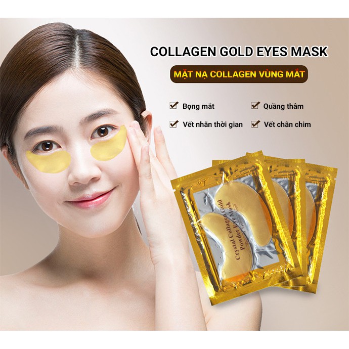Mặt nạ giảm thâm và giảm nhăn vùng mắt Collagen Crystal Eye Mask (10 cặp)