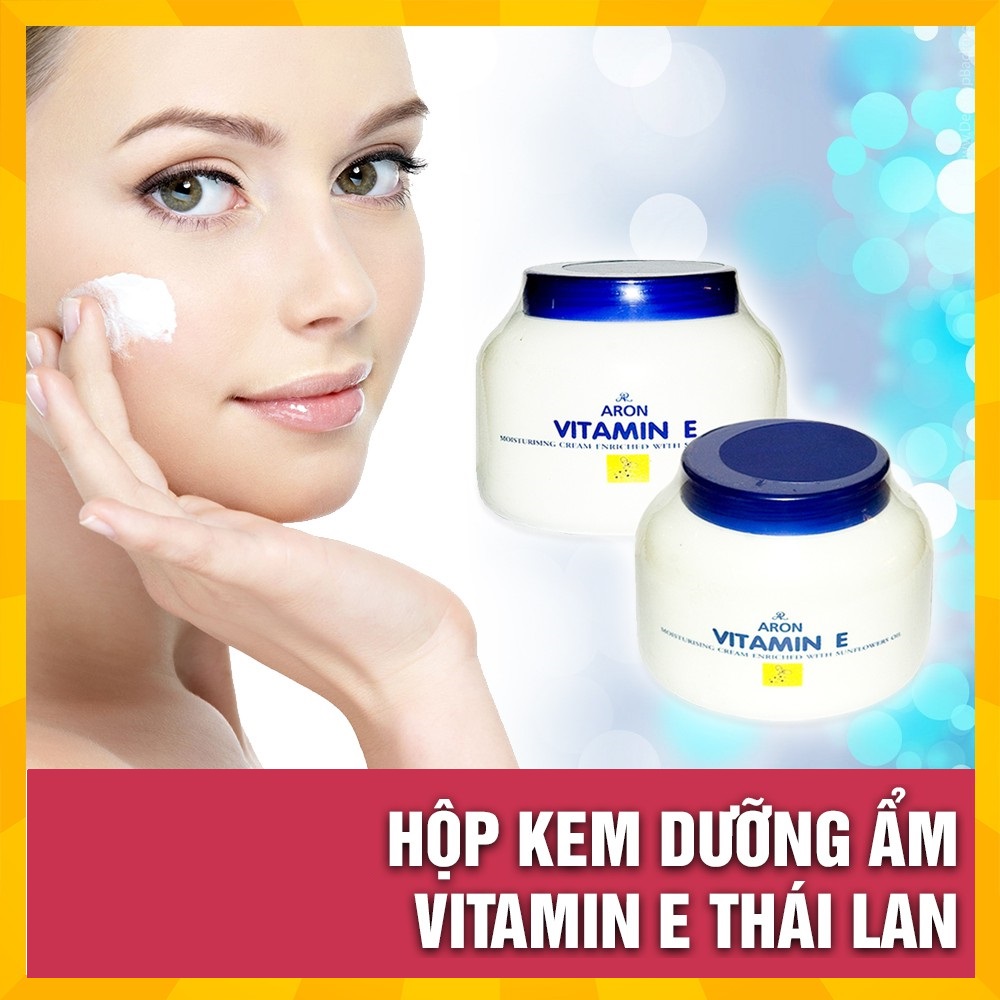 Kem Dưỡng Da Dưỡng Ẩm Vitamin E Thái Lan 200g, Mùi Hương Dịu Nhẹ, Cung Cấp Độ Ẩm Cho Da, Làm Mềm Da Hơn