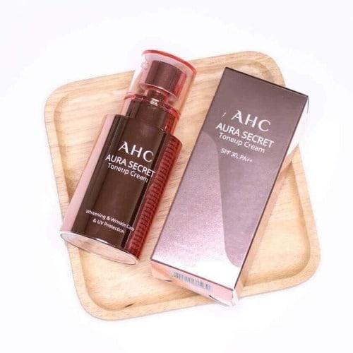 Kem Dưỡng Da Trắng Hồng Căng Bóng AHC Aura Secret Tone Up Cream (Hộp 50g)