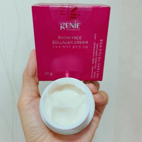 Kem Dưỡng Ốc Sên Genie Snow Face Collagen Cream 20g