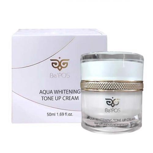 Kem Dưỡng Trắng Da BePOS Aqua Whitening Tone Up Cream Hàn Quốc 50ml