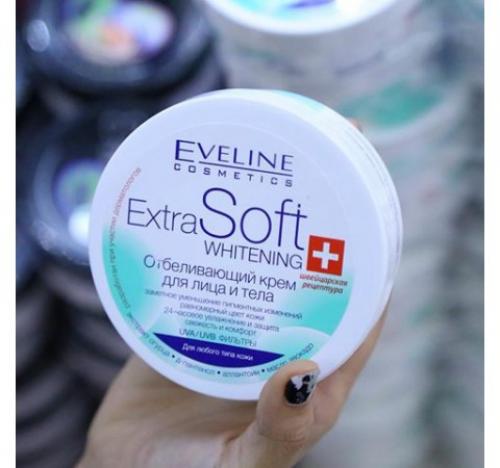 Kem Dưỡng Trắng Da Eveline Extra Soft Whitening Face and Body Cream 200ml