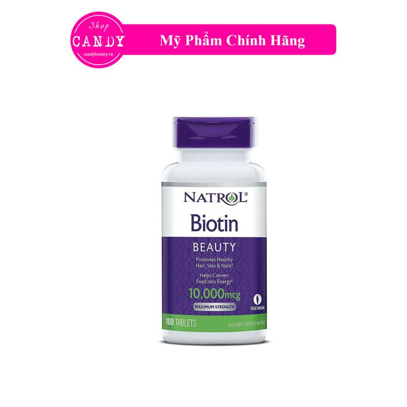Viên Uống Mọc Tóc Natrol Biotin Beauty 10000mcg của Mỹ