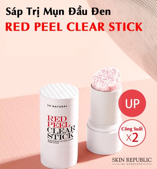 Thanh Lăn Trị Mụn Red Peel Clear Stick Pore Blackhead Face