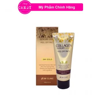 Mặt Nạ Vàng 3W Clinic Collagen Luxury Gold Peel Off Pack 100g