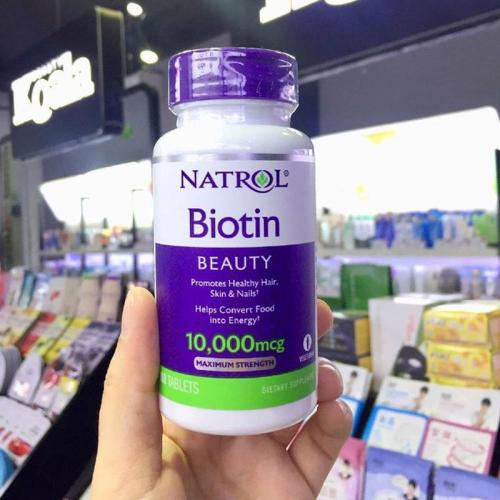 Viên Uống Mọc Tóc Natrol Biotin Beauty 10000mcg của Mỹ